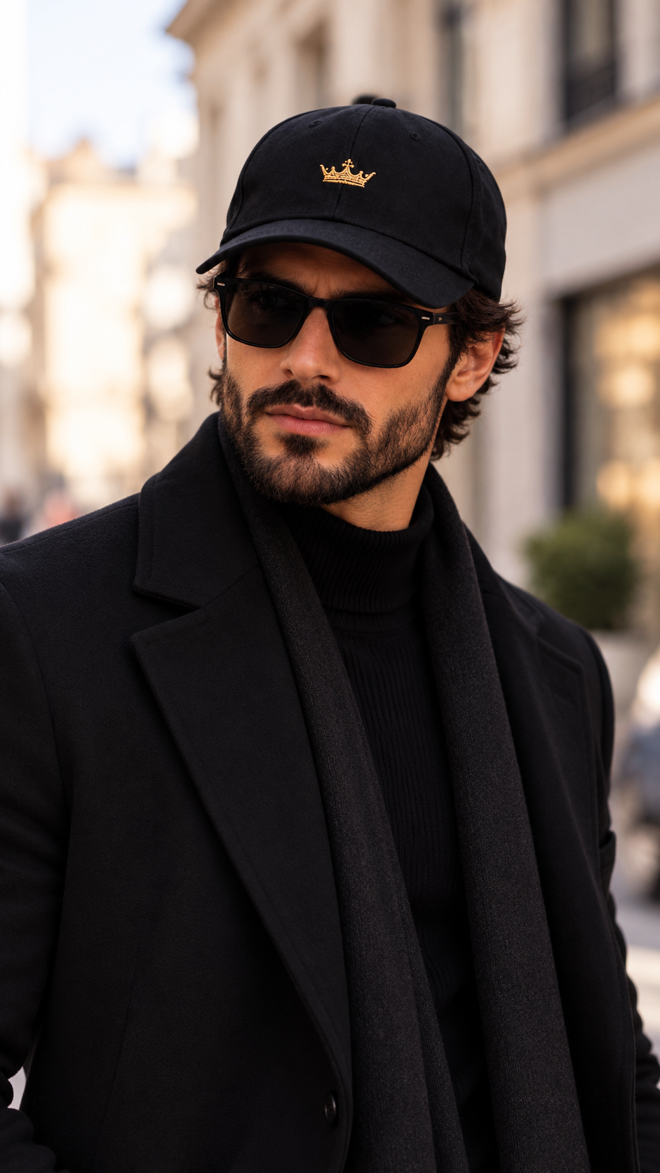 Casquette Noire — Collection Homme